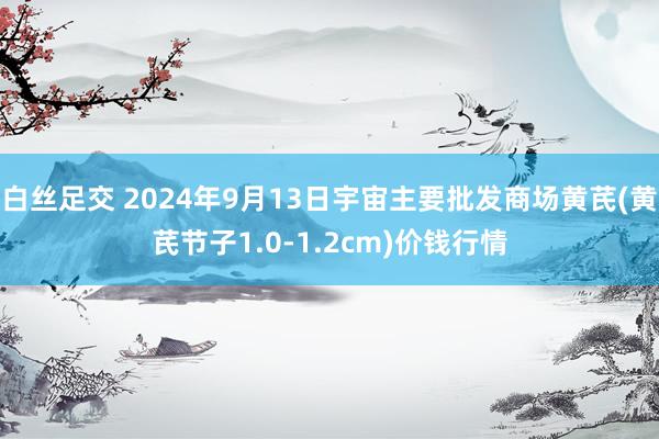 白丝足交 2024年9月13日宇宙主要批发商场黄芪(黄芪节子1.0-1.2cm)价钱行情