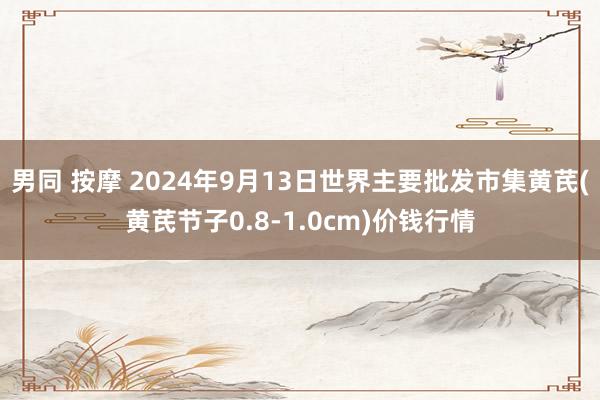 男同 按摩 2024年9月13日世界主要批发市集黄芪(黄芪节子0.8-1.0cm)价钱行情