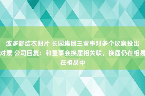 波多野结衣图片 长园集团三董事对多个议案投出反对票 公司回复：和董事会换届相关联，换届仍在相易中