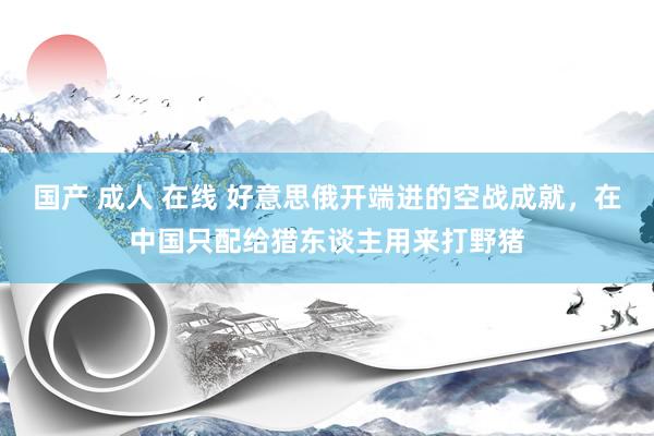 国产 成人 在线 好意思俄开端进的空战成就，在中国只配给猎东谈主用来打野猪