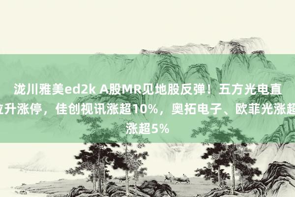 泷川雅美ed2k A股MR见地股反弹！五方光电直线拉升涨停，佳创视讯涨超10%，奥拓电子、欧菲光涨超5%