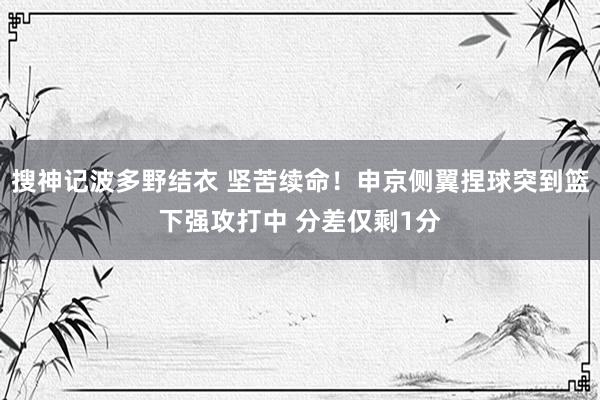 搜神记波多野结衣 坚苦续命！申京侧翼捏球突到篮下强攻打中 分差仅剩1分