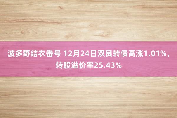 波多野结衣番号 12月24日双良转债高涨1.01%，转股溢价率25.43%