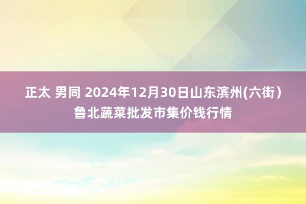 正太 男同 2024年12月30日山东滨州(六街）鲁北蔬菜批发市集价钱行情