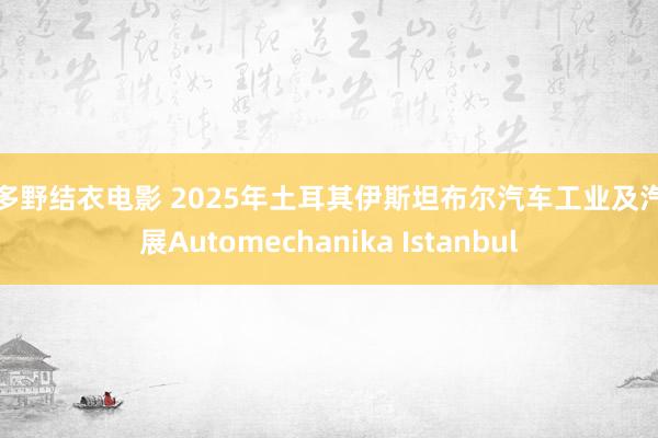 波多野结衣电影 2025年土耳其伊斯坦布尔汽车工业及汽配展Automechanika Istanbul